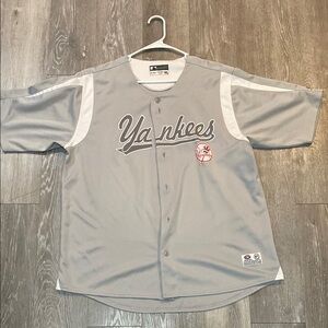 Majestic Gray Yankees Jersey